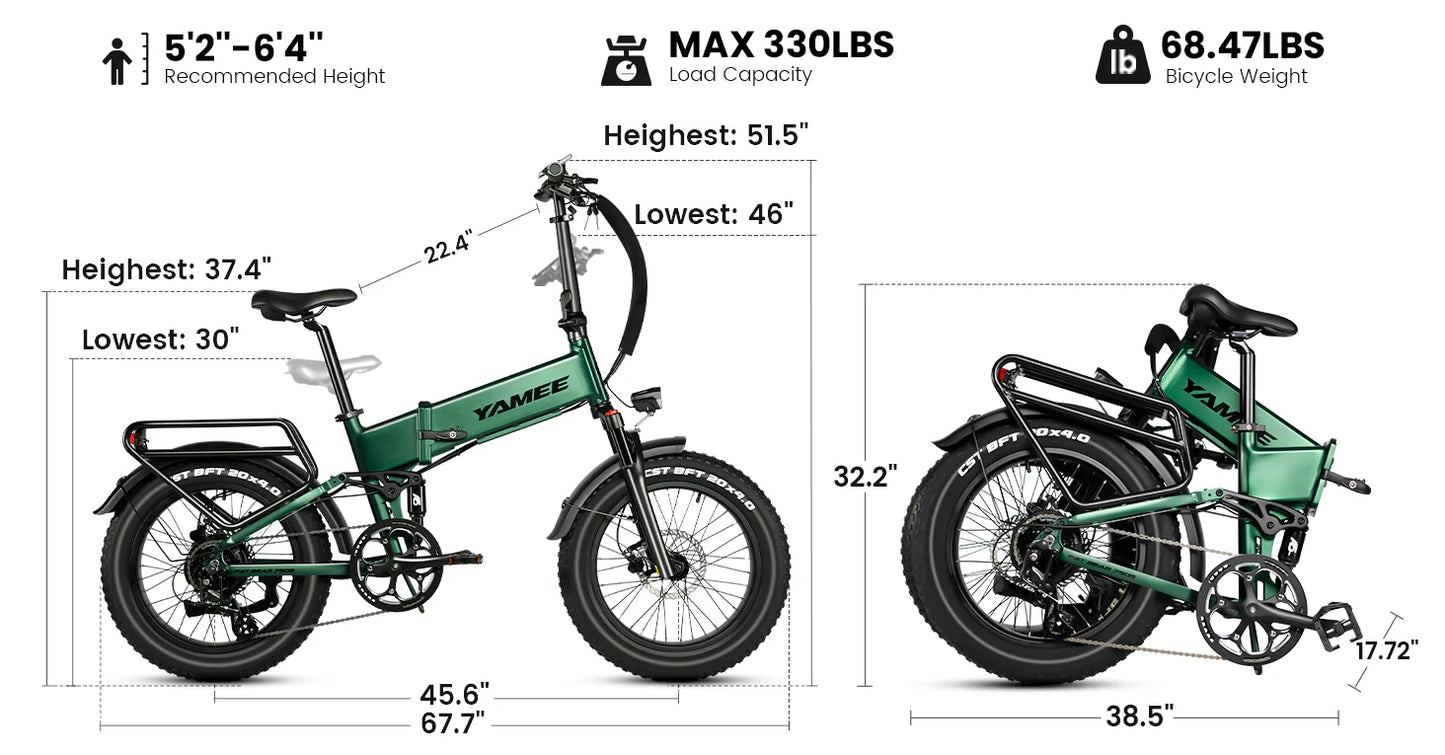 Fat Bear 750S PRO, Top Speed - 28 Mph