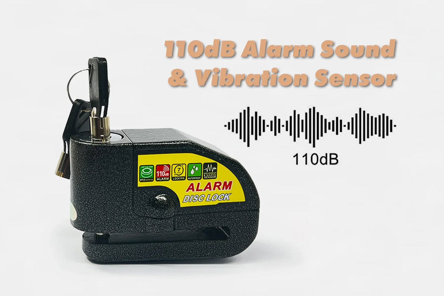 MOVE Electric Scooters - Cycle Board Disc Brake Locking Alarm 110dB alarm sound and vibration sensor