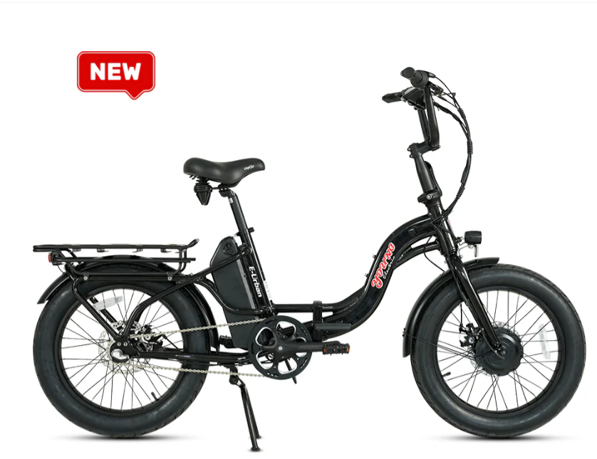 Young Electric E-Urban 500W Lightweight Folding eBike | 20'' All-terrain Fat Tire With 480Wh LG Battery | Internal Gear Hub, Top Speed - 20MPH