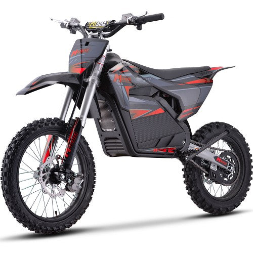 MotoTec 72v Pro Electric Dirt Bike 5000w Lithium Blue, Top Speed: 50 MPH