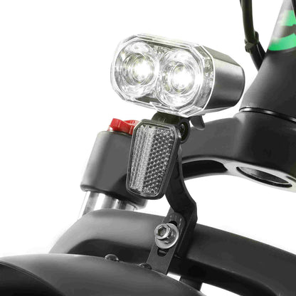 Ecotric 48V Fat Tire Portable and Folding Electric Bike with color LCD display, Top Speed: 20 mph