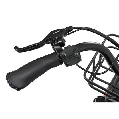 Ecotric 48V 24"x4.0 Front 20"x4.0 Rear Tires Tricycle electric bike with Front Basket + Rear Rack, Top Speed - 26MPH