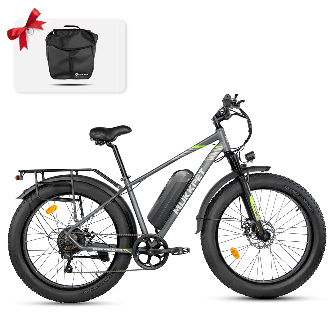 Mukkpet Suburban 1500W Peak E-bike, Max Speed: 25 MPH