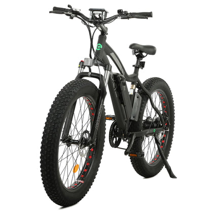 UL Certified-Ecotric Rocket Fat Tire Beach Snow Electric Bike - Matt Black, Top Speed: 20 mph
