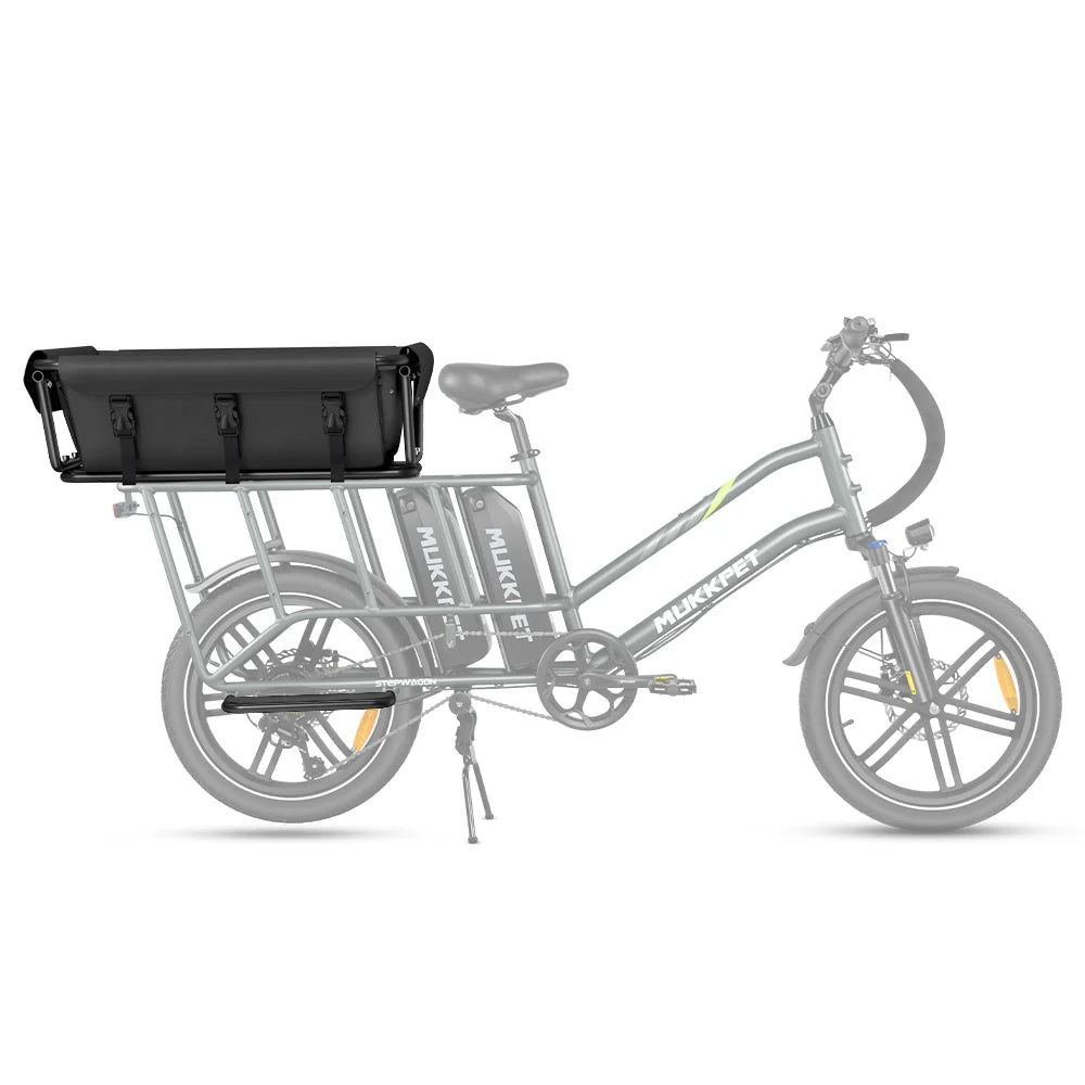 Mukkpet Stepwagon Dual-Battery Cargo E-Bike, Top Speed - 28mph