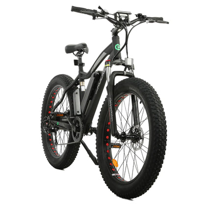 UL Certified-Ecotric Rocket Fat Tire Beach Snow Electric Bike - Matt Black, Top Speed: 20 mph