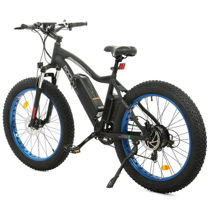 UL Certified-Ecotric Rocket Fat Tire Beach Snow Electric Bike - Blue, Top Speed: 20 mph
