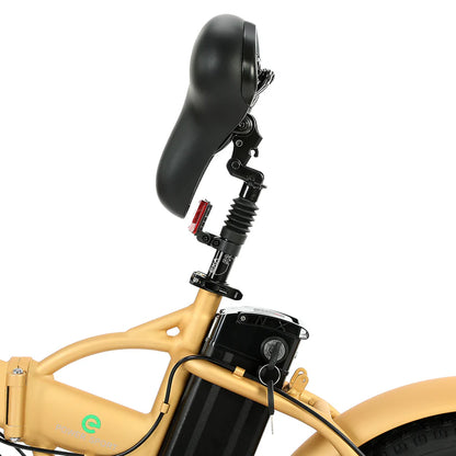 Ecotric 48V Gold portable and folding fat ebike with LCD display, Top Speed: 20 mph
