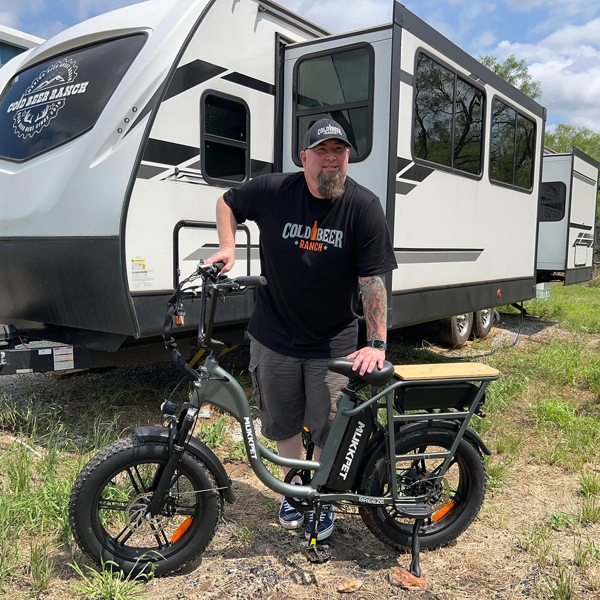 Mukkpet Breeze Dual-Battery Cargo eBike, Max Speed - 28MPH