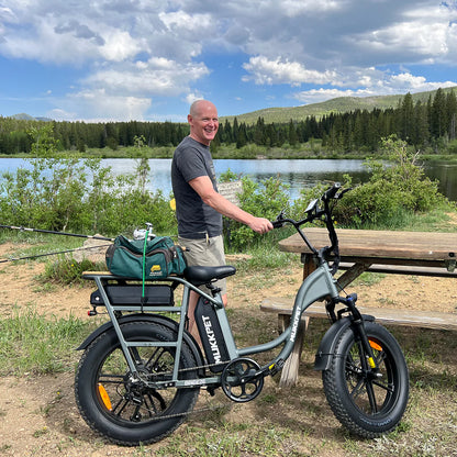 Mukkpet Breeze Dual-Battery Cargo eBike, Max Speed - 28MPH