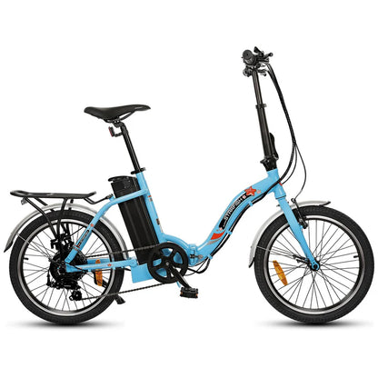 UL Certified-Ecotric 20inch Blue Starfish portable and folding electric bike, Top Speed: 20 mph