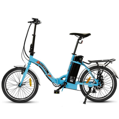 UL Certified-Ecotric 20inch Blue Starfish portable and folding electric bike, Top Speed: 20 mph