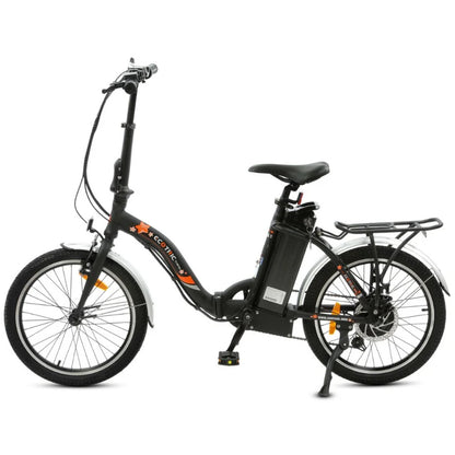 UL Certified-Ecotric Starfish 20inch portable and folding electric bike - Matt Black, Top Speed: 20 mph