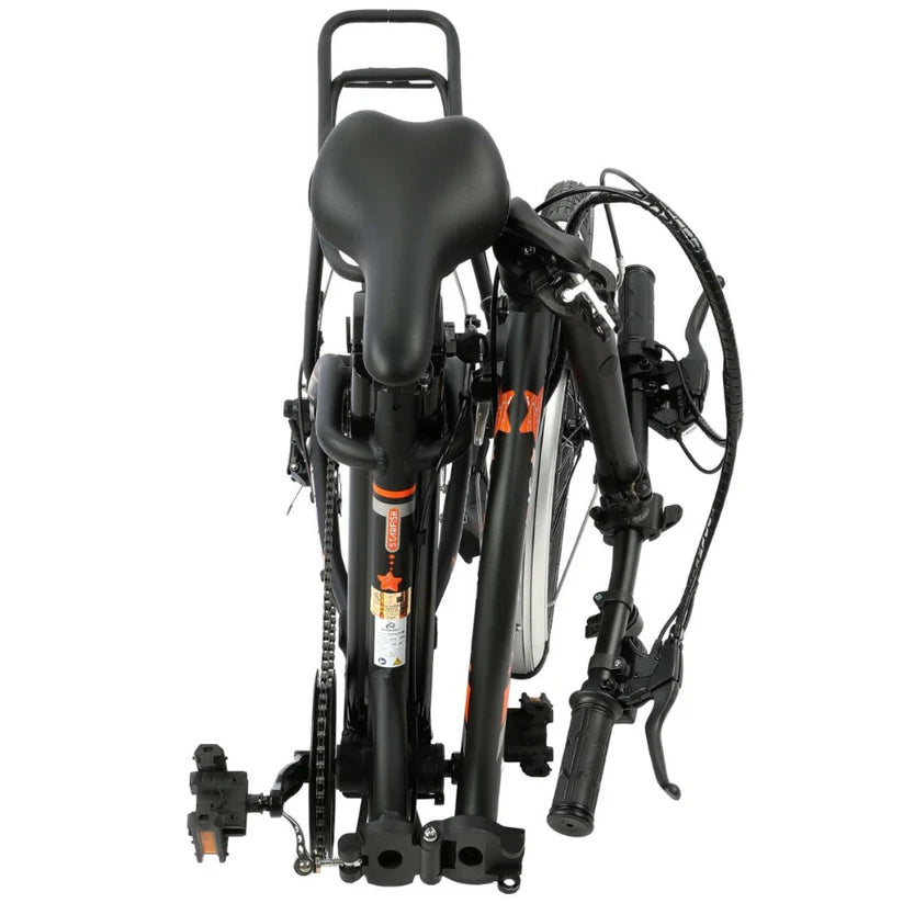 UL Certified-Ecotric Starfish 20inch portable and folding electric bike - Matt Black, Top Speed: 20 mph