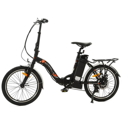 UL Certified-Ecotric Starfish 20inch portable and folding electric bike - Matt Black, Top Speed: 20 mph