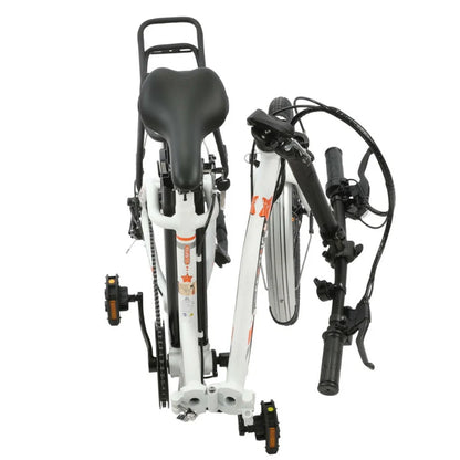 UL Certified-Ecotric Starfish 20 inches portable and folding electric bike - White, Top Speed: 20 mph