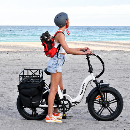 Mukkpet GL Foldable Fat Tire E-bike, Max Speed - 25mph
