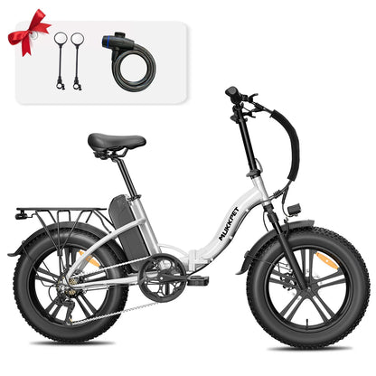 Mukkpet GL Foldable Fat Tire E-bike, Max Speed - 25mph