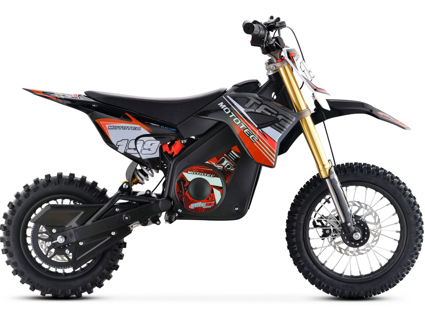 MotoTec 36v Pro Electric Dirt Bike 1000w Lithium Red, Top Speed: Adjustable from 5 to 18 MPH
