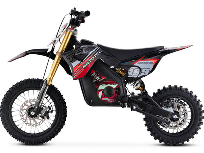 MotoTec 36v Pro Electric Dirt Bike 1000w Lithium Red, Top Speed: Adjustable from 5 to 18 MPH