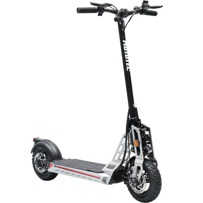 MotoTec Free Ride 48v 600w Lithium Electric Scooter Silver, Top Speed: 25MPH