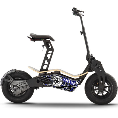 MotoTec Mad 1600w 48v Electric Scooter, Top Speed: 28 MPH