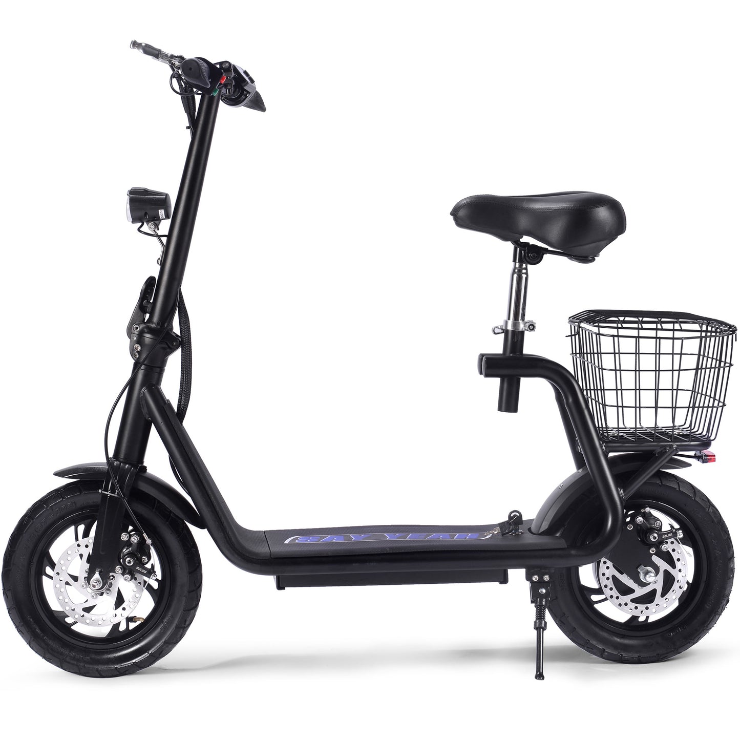 MotoTec Metro 36v 500w Lithium Electric Scooter Black, Top Speed: Up to 15 mph