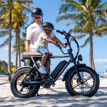 Mukkpet NINJA Moped-Style E-Bike, Top Speed- 35MPH