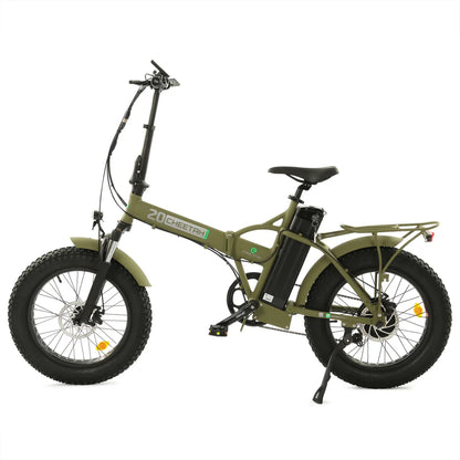 Ecotric 48V Fat Tire Portable and Folding Electric Bike with color LCD display, Top Speed: 20 mph