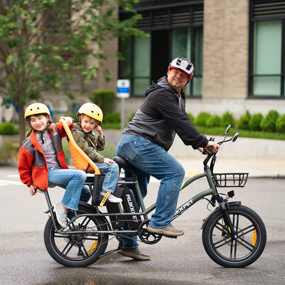 Mukkpet Stepwagon Dual-Battery Cargo E-Bike, Top Speed - 28mph