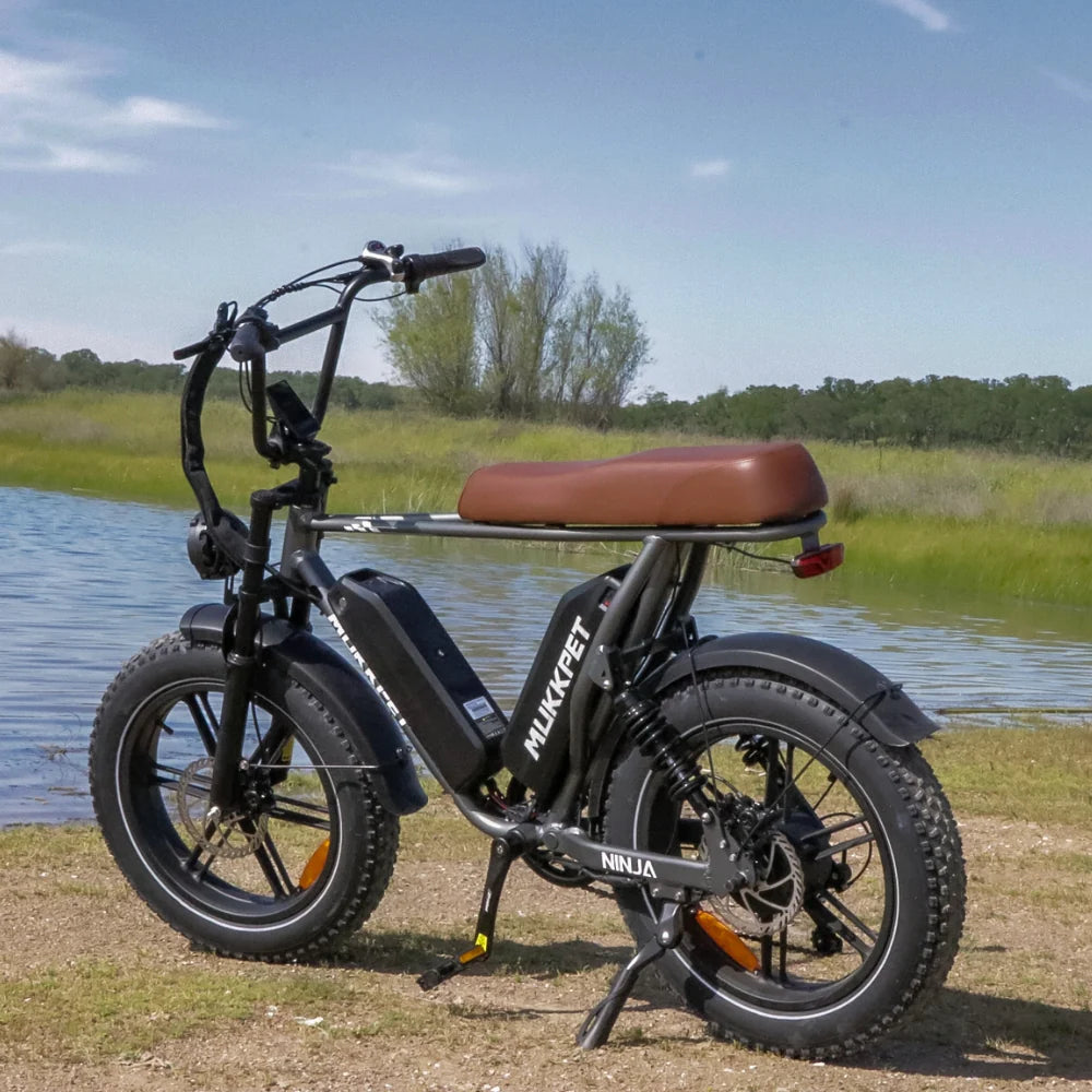 Mukkpet NINJA Moped-Style E-Bike, Top Speed- 35MPH