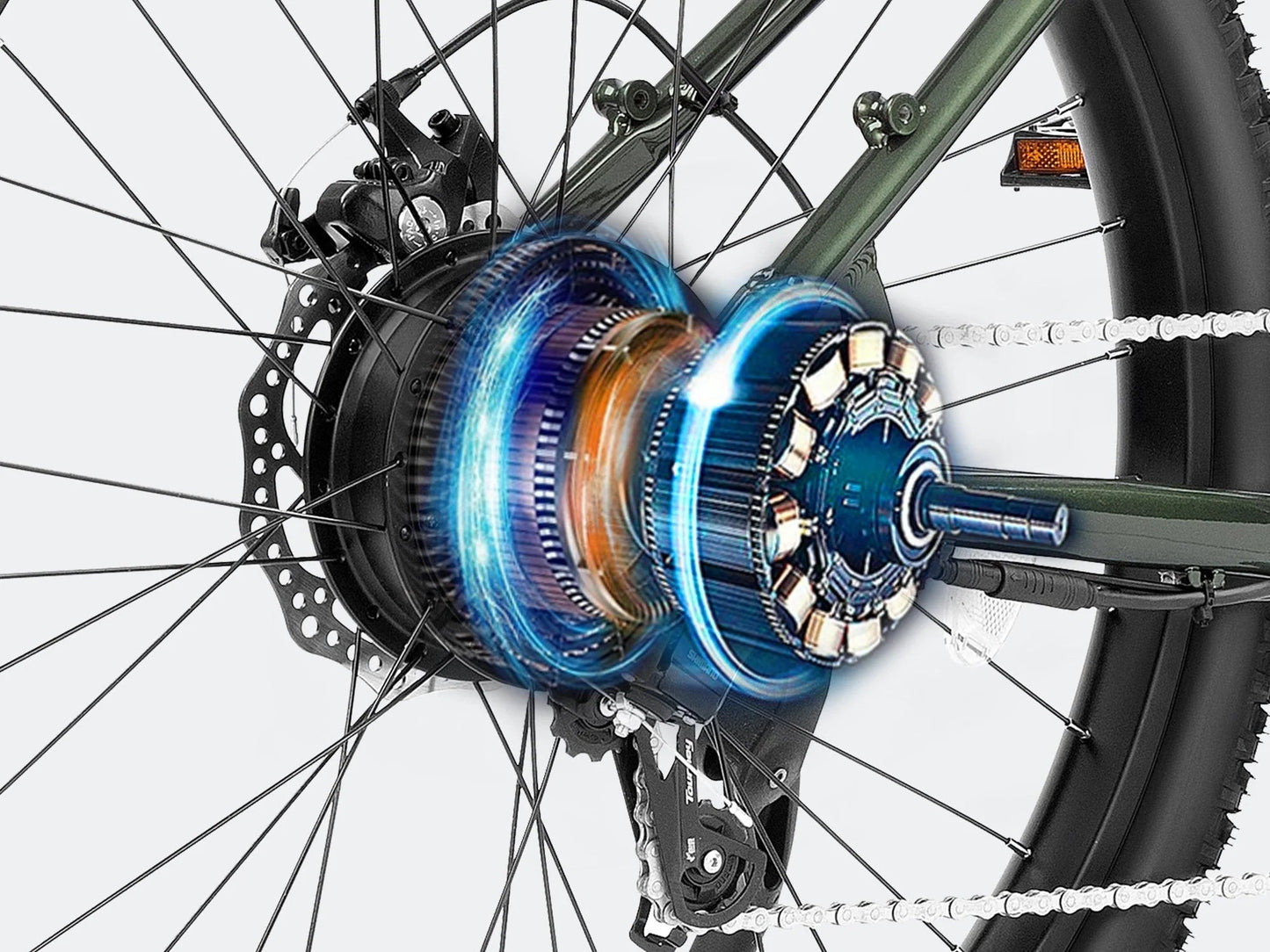 VELOWAVE Ghost Electric Mountain Bike, Top Speed - 28MPH