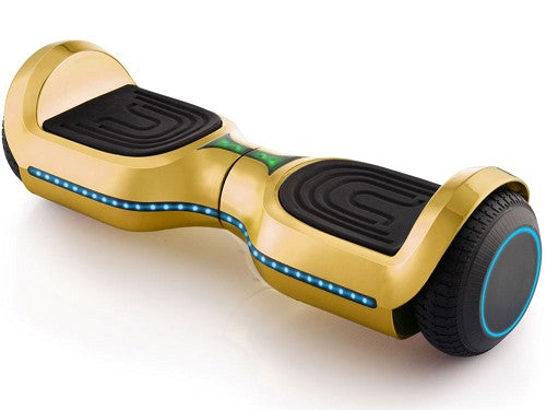 MotoTec Hoverboard 24v 6.5in Wheel L17 Pro Gold, Maximum Speed: Up to 6+ mph