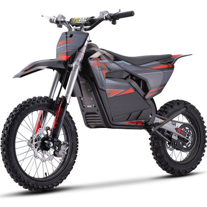 MotoTec 72v Pro Electric Dirt Bike 5000w Lithium Blue, Top Speed: 50 MPH